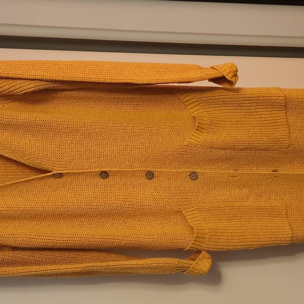 Anthropologie duster saffron large